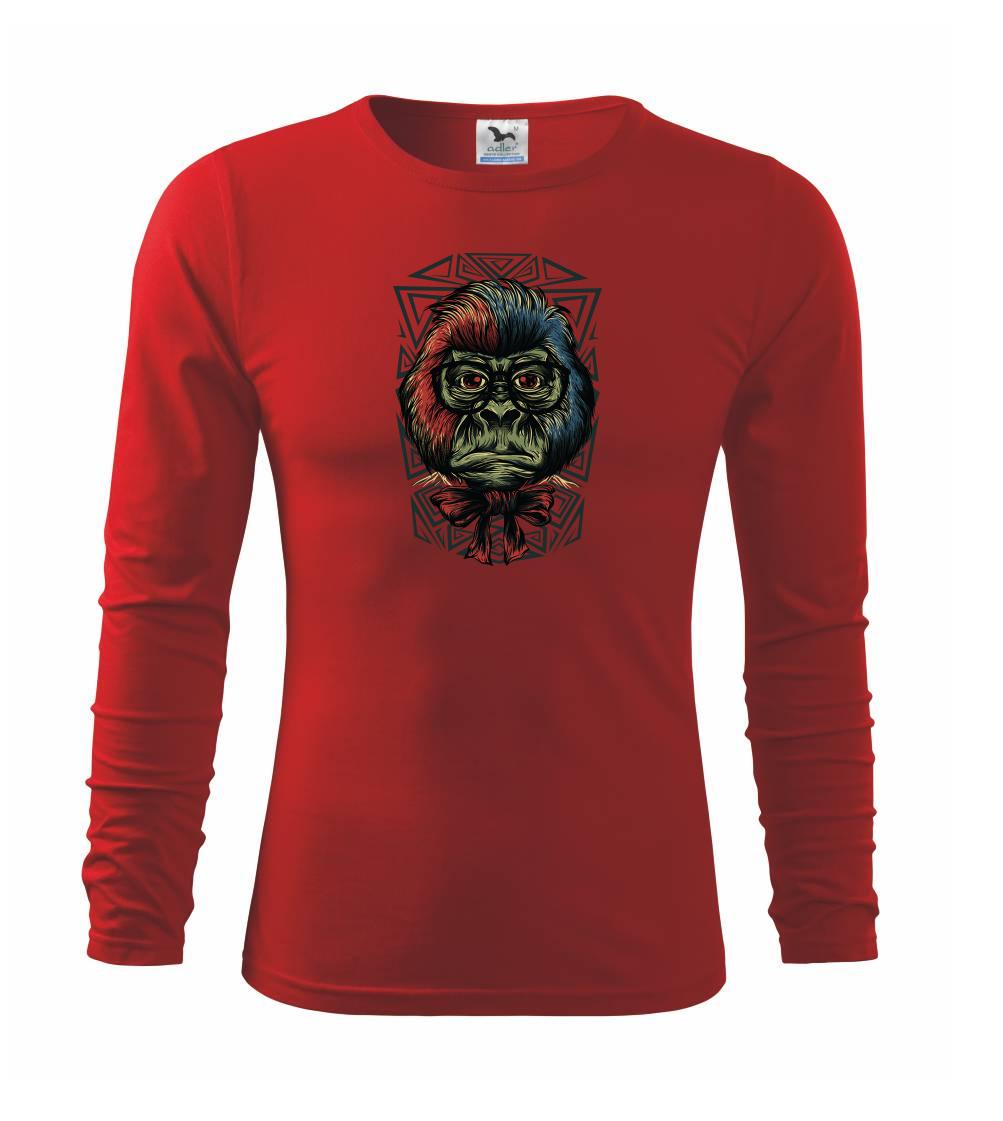 Grafické tričká - Naštvaná opice - Tričko detské Long Sleeve