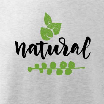 Natural - nápis v listoch