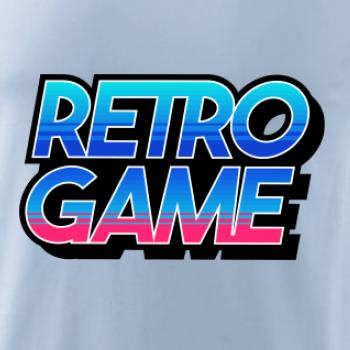 Retro game nápis farebný