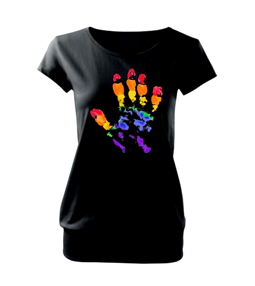 LGBT hand print LGBT hand print