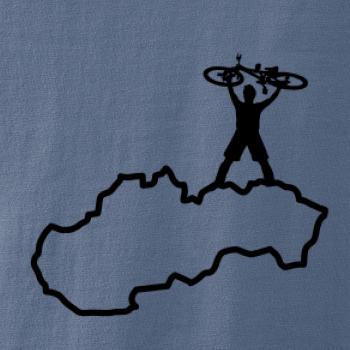 Mapa SK - cyklista na prsiach