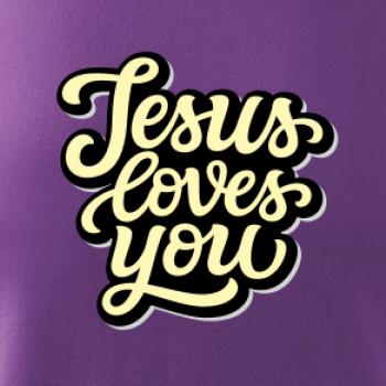 Jesus loves you - písané písmo