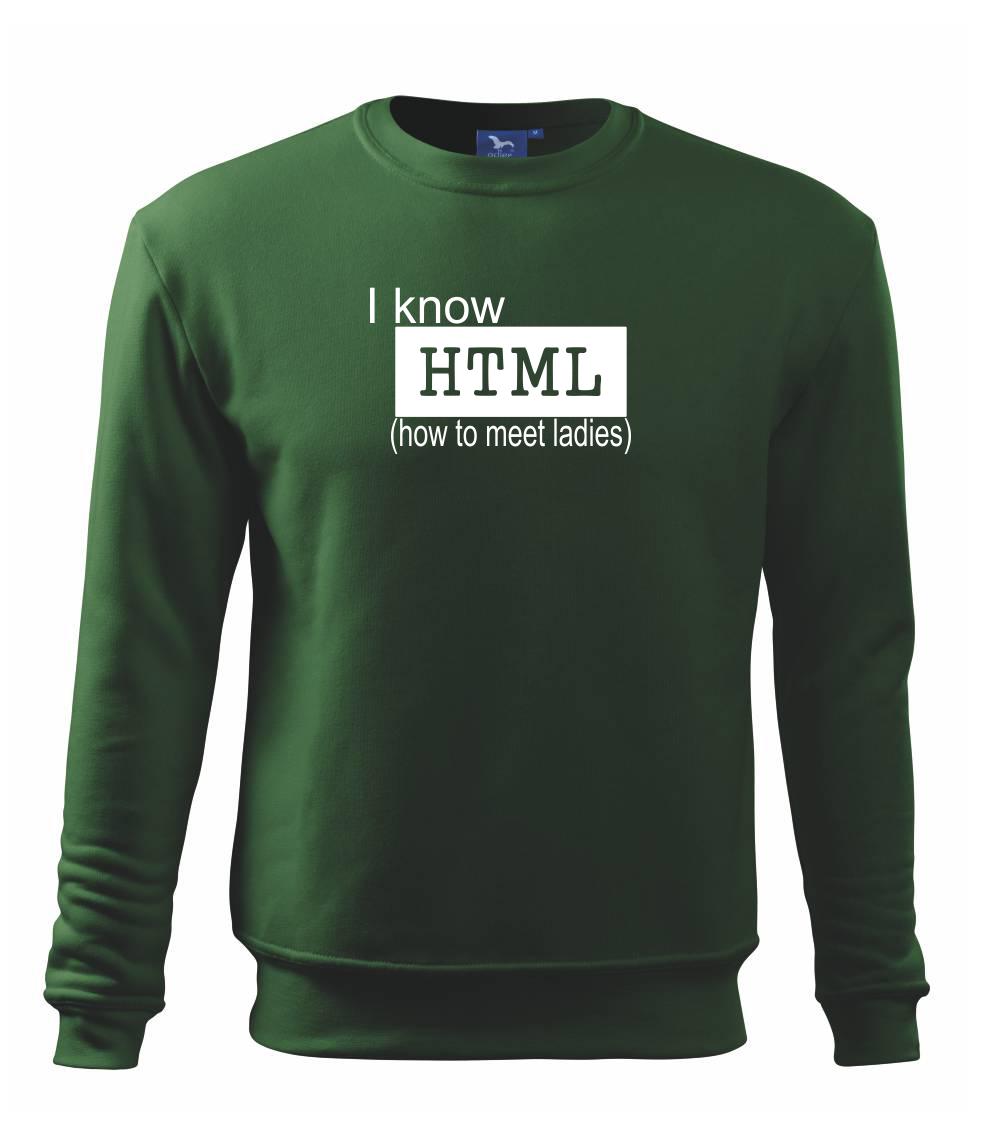 Tričká pre ajťákov - HTML - Mikina Essential detská