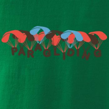 Paragliding nápis s padáky