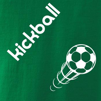 Kickball nápis šikmo