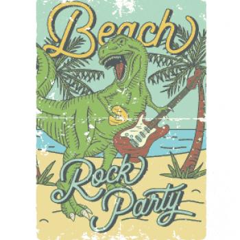 Beach rock party