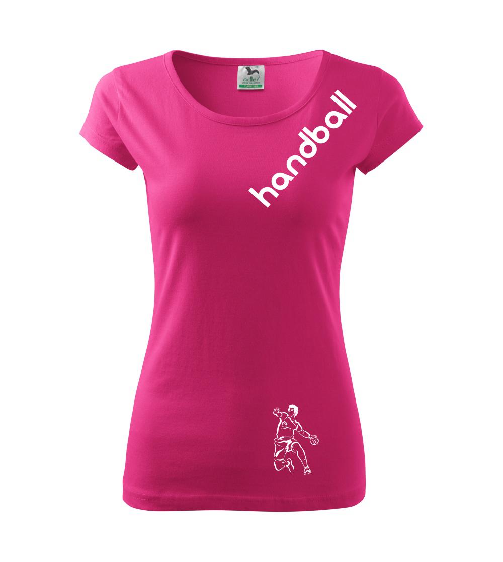 Handball nápis šikmo