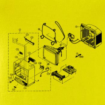 Nákres starý CRT televízor