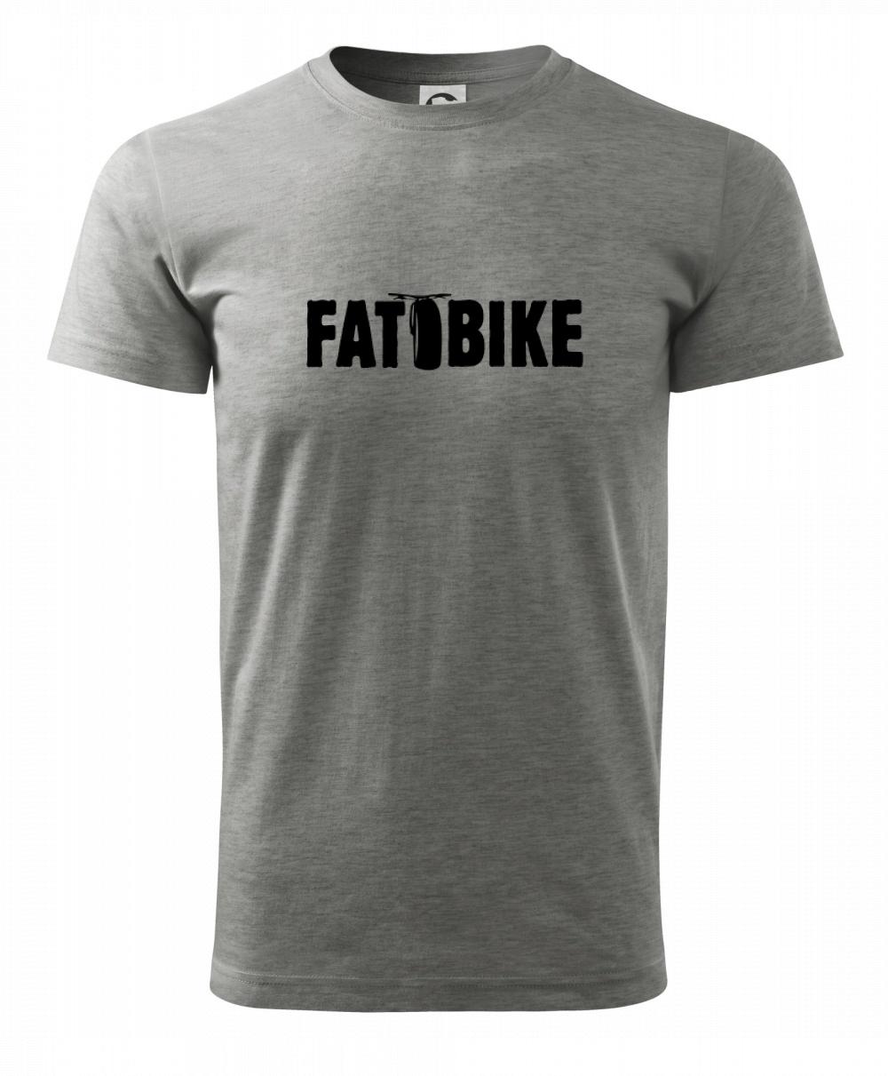 Tričko ako darček pre cyklistu - Fat bike nápis - Klasické pánske tričko vyššej gramáže