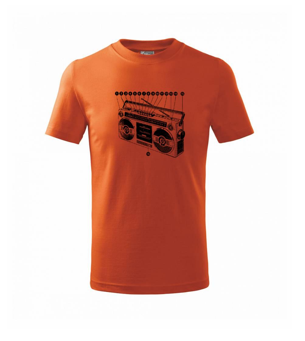 Nákres starý magnetofón