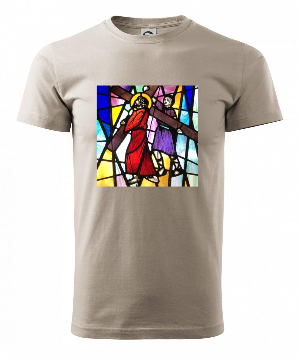 Vitráž - Ježiš a kríž Vitráž - Ježiš a kríž