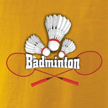 Bedminton - nápis s košíkmi