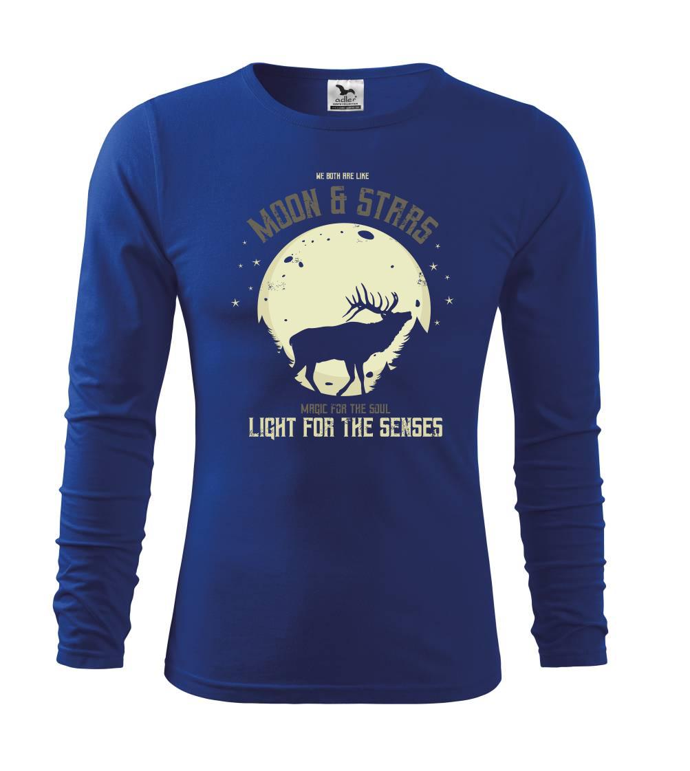 Tričká so zvieratami - Deer moon - Tričko detské Long Sleeve