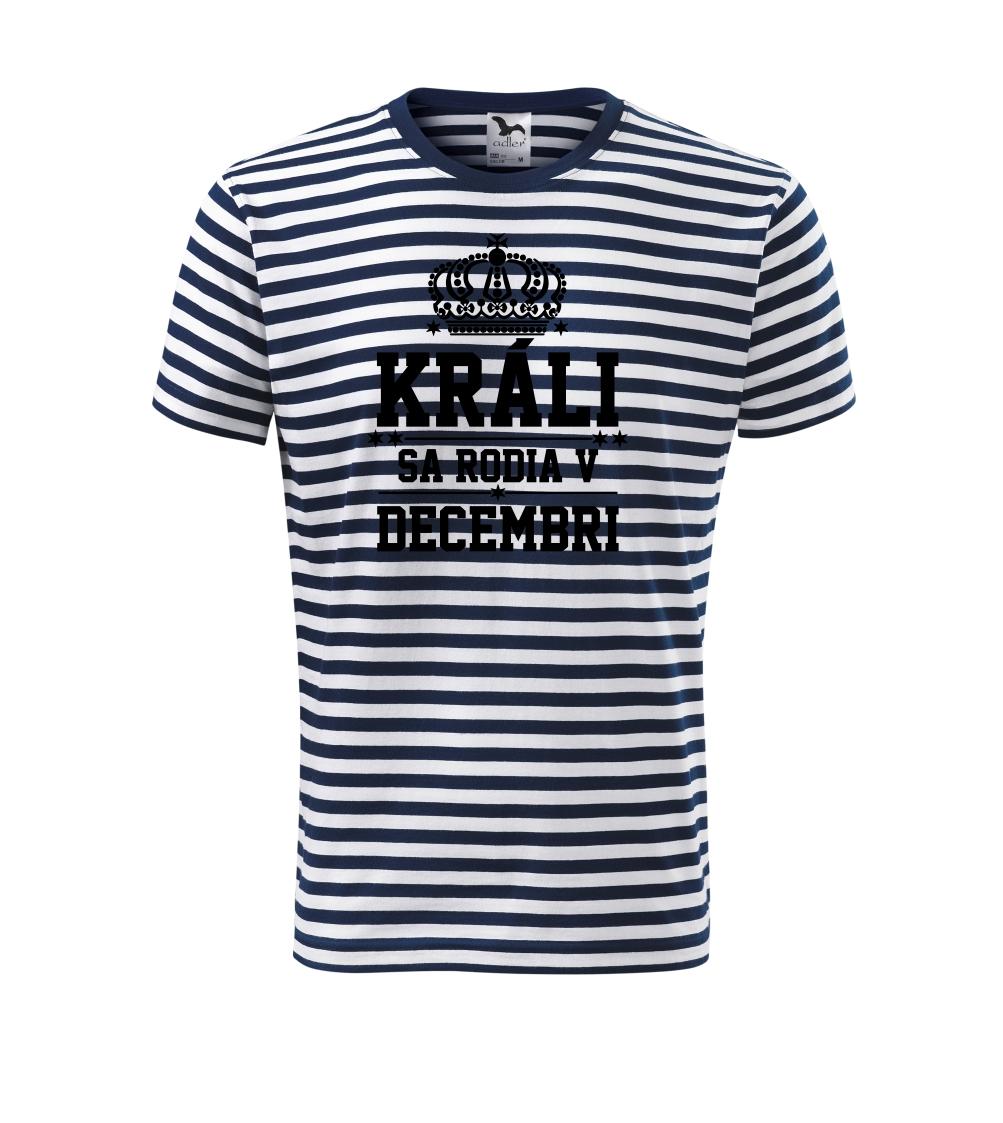 Tričká pre narodených v decembri - Králi sa rodia v decembri - Tričko na vodu