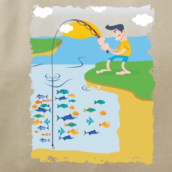 Rybár, ktorý má smolu farebný