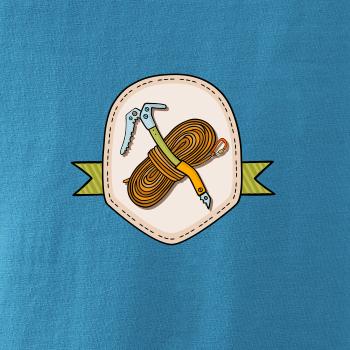 Horolezecké lano a cepín