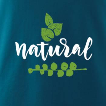 Natural - nápis v listoch