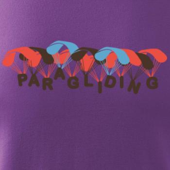 Paragliding nápis s padáky