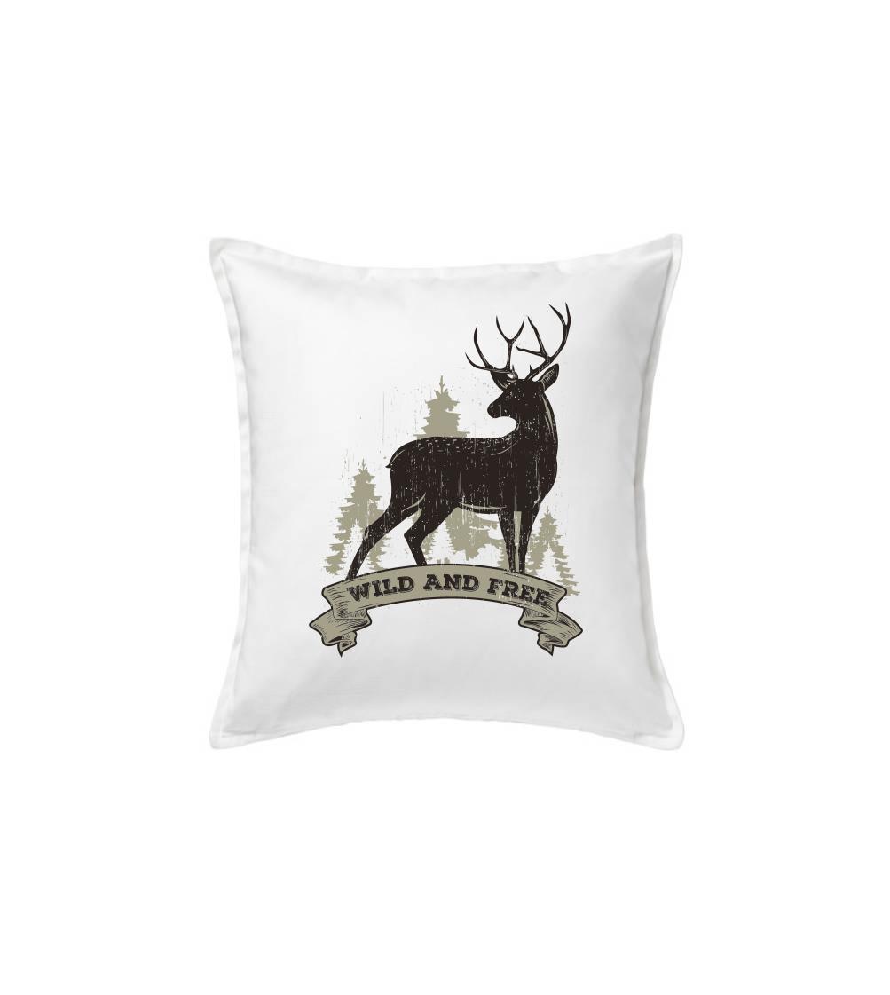 Tričká so zvieratami - Deer rib - Vankúš 50x50