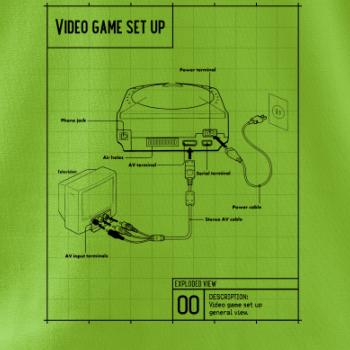 Nákres TV video hra guľatá