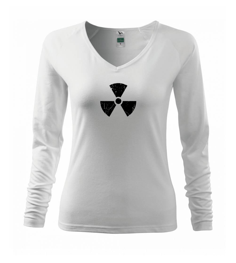 Vojenská tričká s potlačou - Rádioaktívny znak - Tričko dámske Elegance