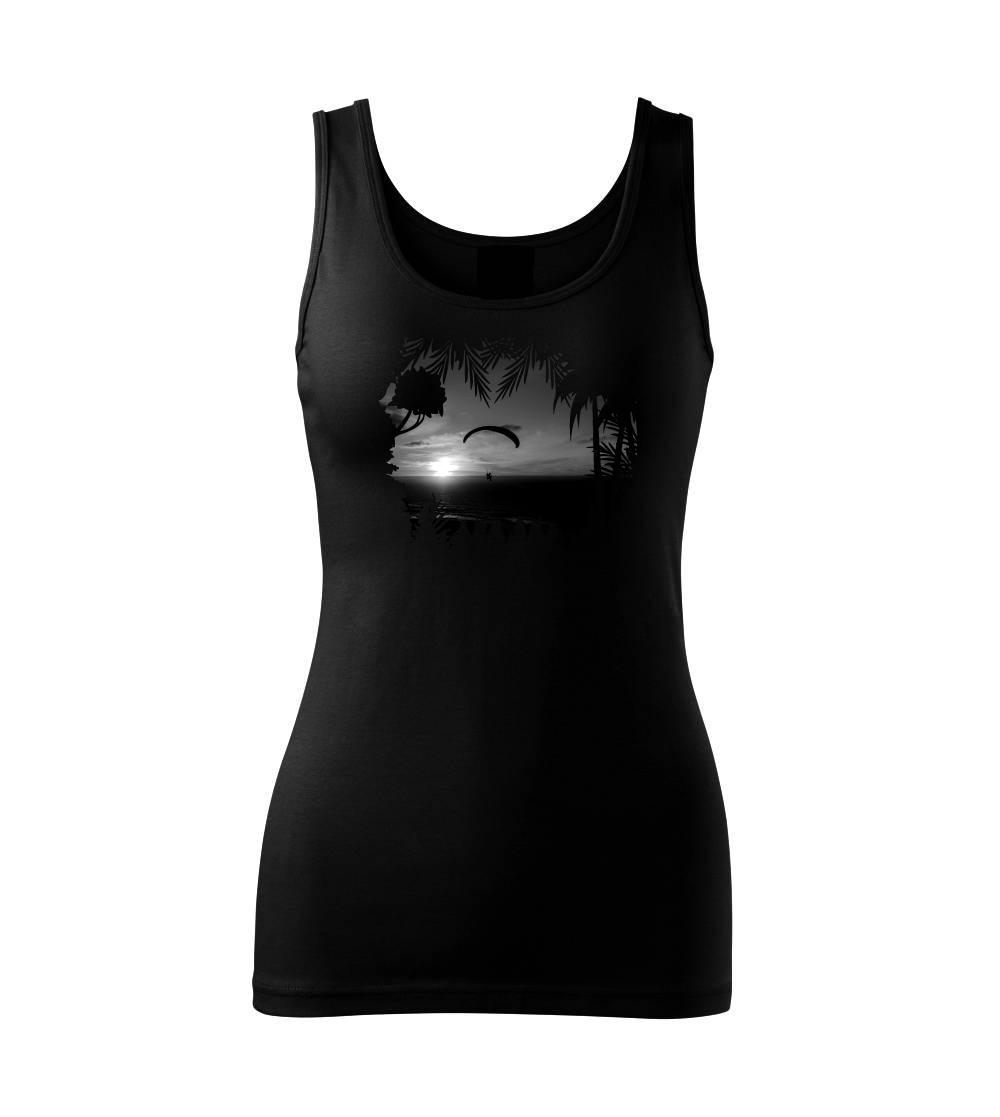 Fotka paragliding čiernobiela Fotka paragliding čiernobiela