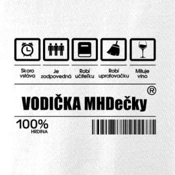 Čiarový kód - Vodič MHDečky / Vodička MHDečky