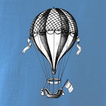 Teplovzdušný balón kreslený