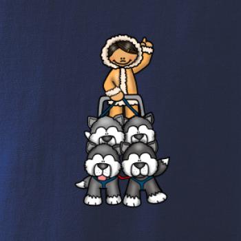 Psí spřežení animované