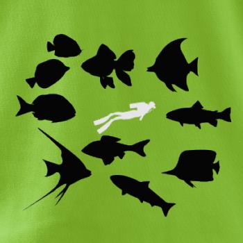 Potápač ryby štvorec