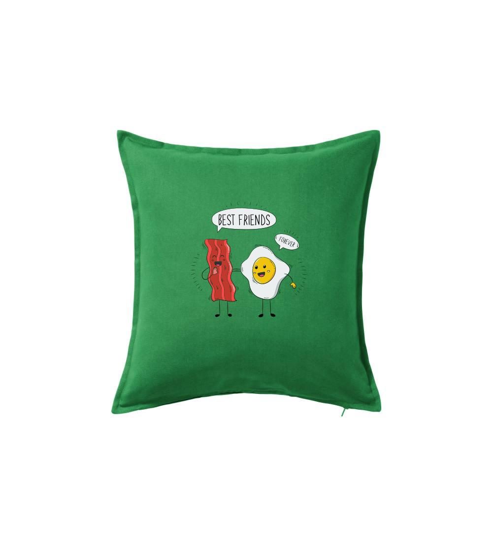 BFF tričká pre najlepšie kamarátov - BFF slanina a vajíčko - Vankúš 50x50