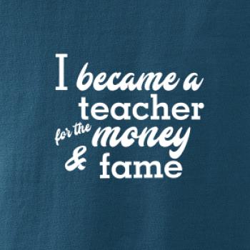 Became a teacher Became a teacher