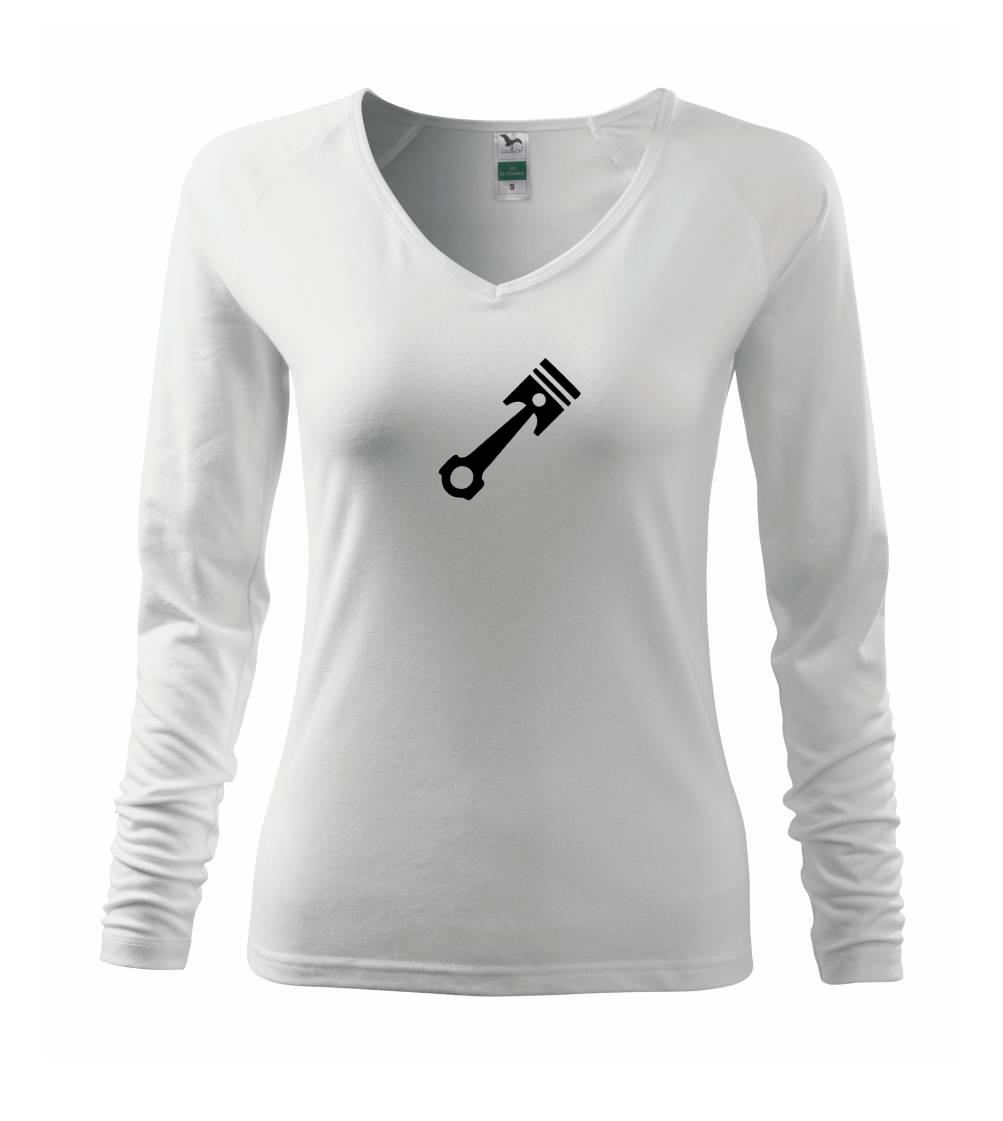 Auto tričká - Piest jednoduchý - Tričko dámske Elegance