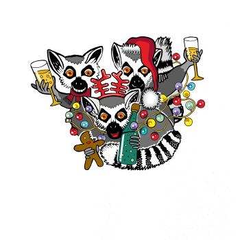Vianočné lemuríky (Pecka design)