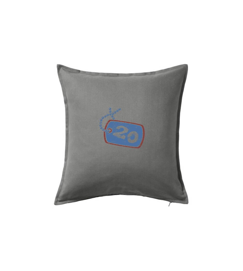 Tričká k narodeninám - 20 na krku - Vankúš 50x50