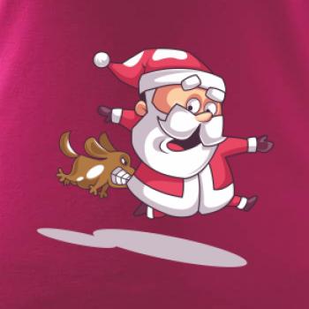 Santa so zahryznutým psom
