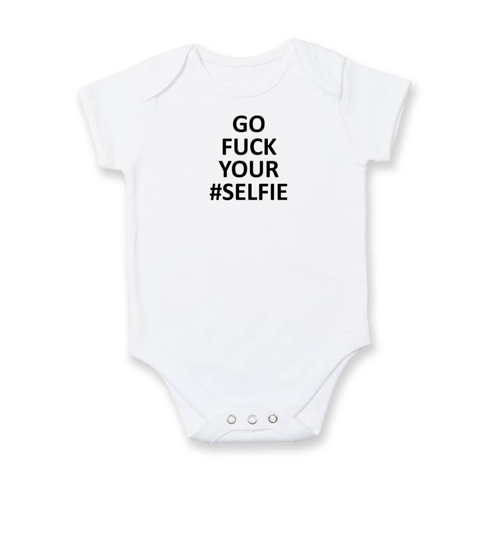 Tričká na párty - Go fuck your selfie - Body dojčenské s krátkym rukávom