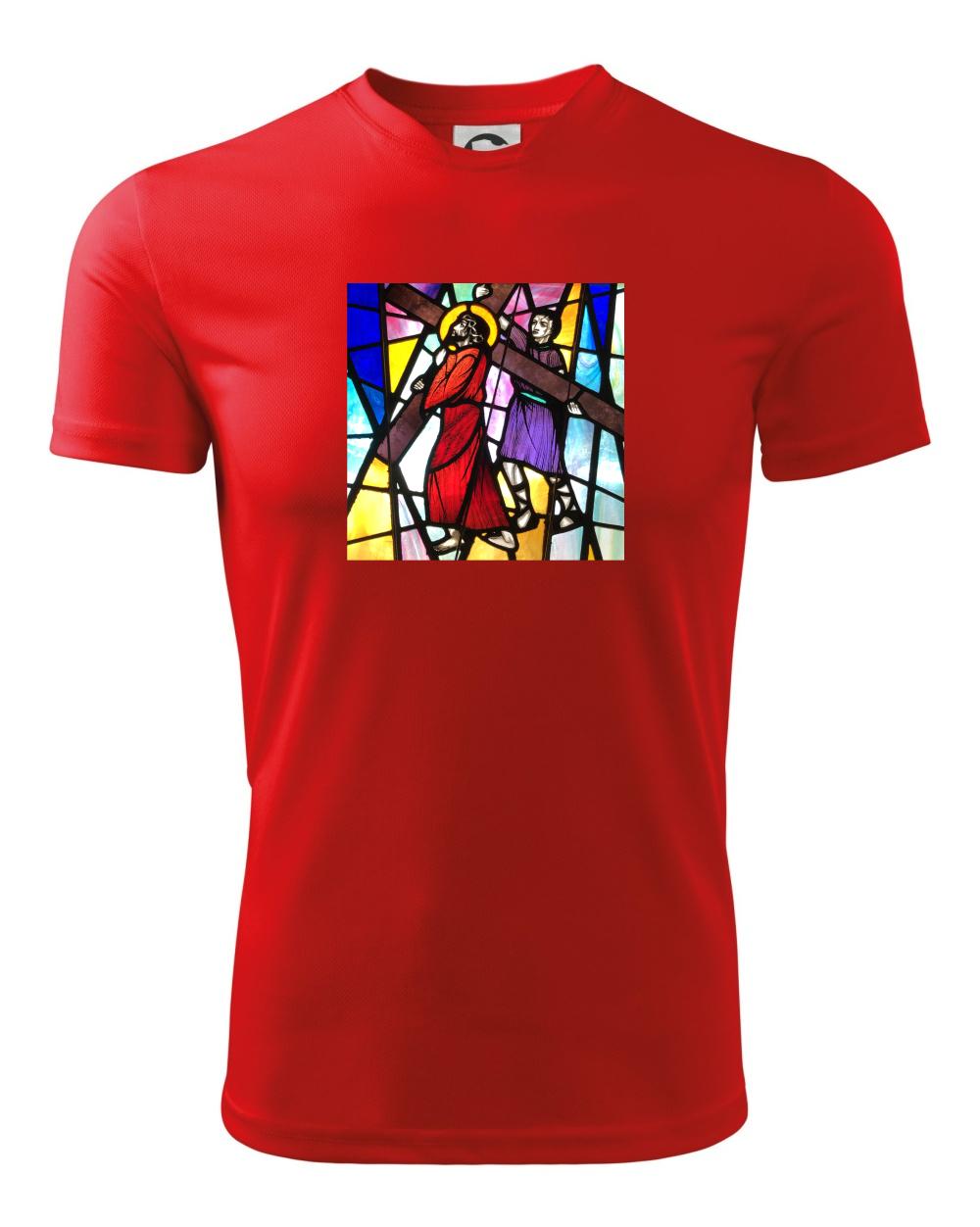 Vitráž - Ježiš a kríž Vitráž - Ježiš a kríž