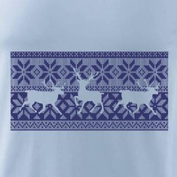 Jeleň vo vianočnom vzore