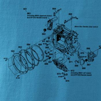 Nákres uzávierka starý fotoaparát