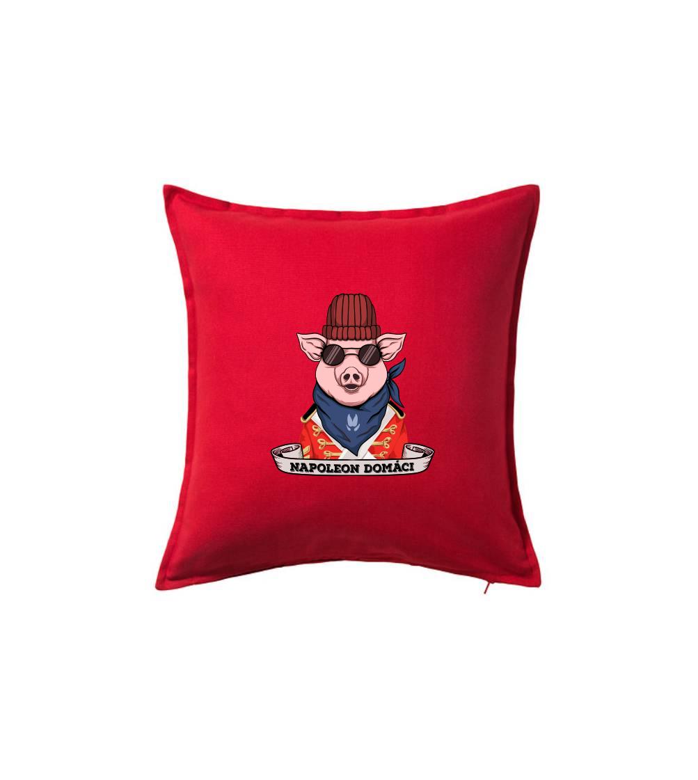 Tričká so zvieratami - Napoleon domáci prasa - Vankúš 50x50