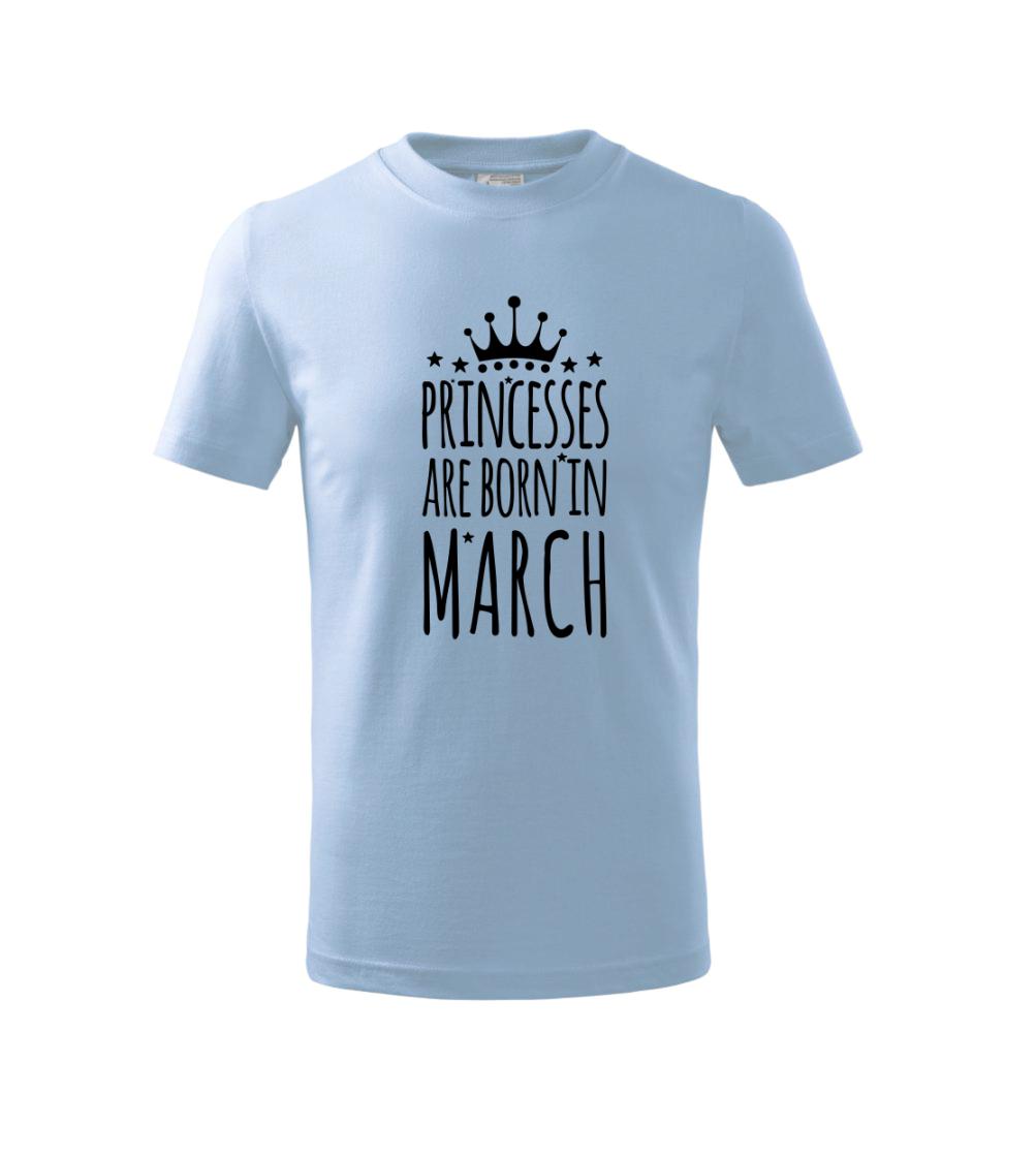 Princesses are born in March