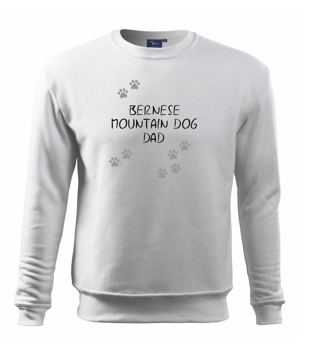 Bernský salašnícky pes na tričku - Bernese Mountain Dog dad (Bernský salašnícky pes) (Reflexné lapky) - Mikina Essential detská
