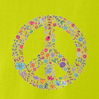 Peace symbol lístočky