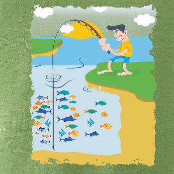 Rybár, ktorý má smolu farebný