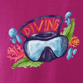 Diving obrázok kreslený