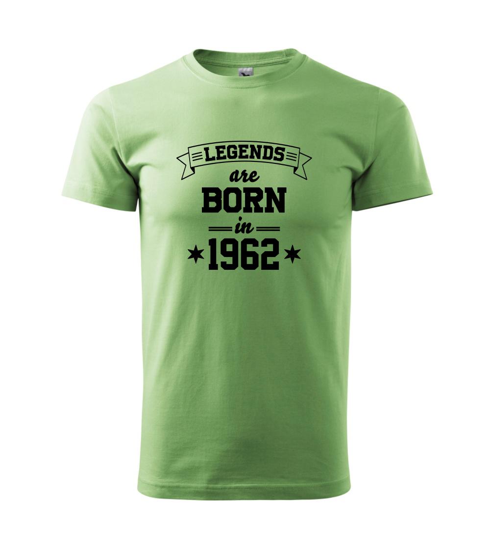 Trička s ročníkom 1962 - Legends are born in 1962 - Klasické pánske tričko vyššej gramáže