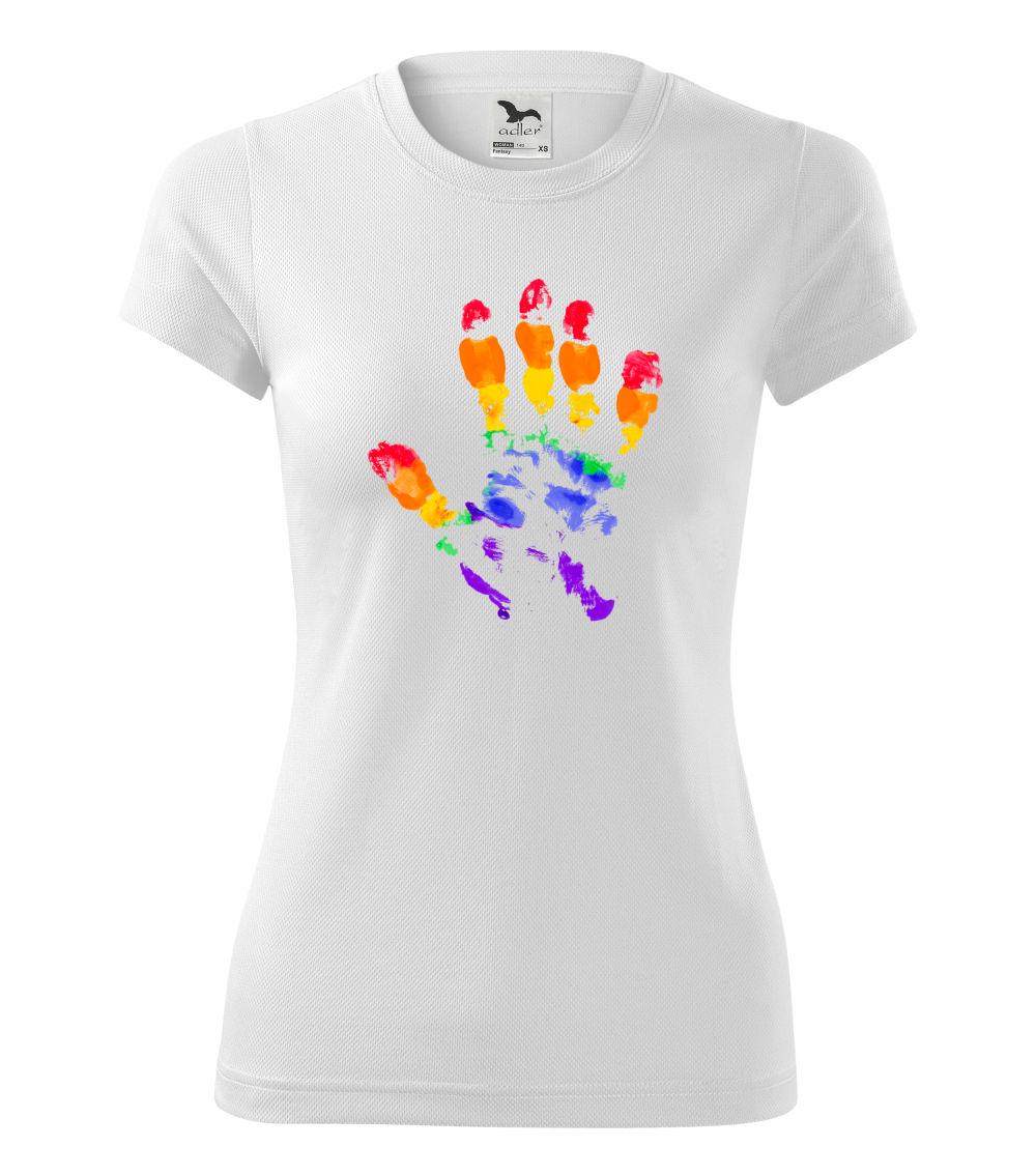 LGBT hand print LGBT hand print