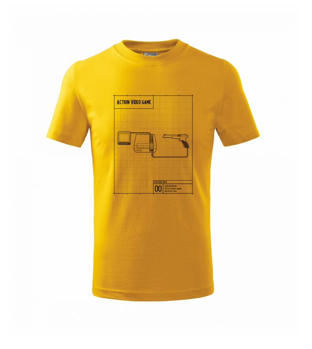 Nákres videohra so zbraňou