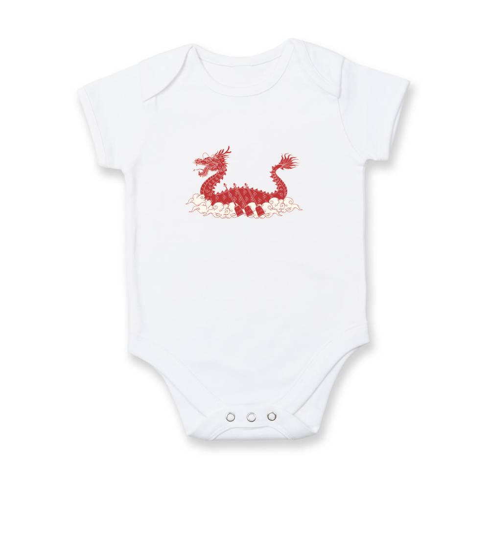 Vodácke tričká - Dračia loď ornament - Body dojčenské s krátkym rukávom